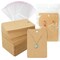150 Pieces Earring Cards Necklace Display Cards with Bags,150 Earring Display Cards, 150 Pcs Self-Seal Bags, Kraft Paper Tags for DIY Ear Studs(Brown)